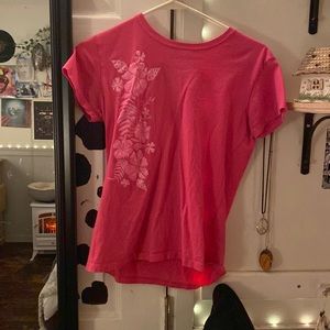 Pink hawaii graphic tee